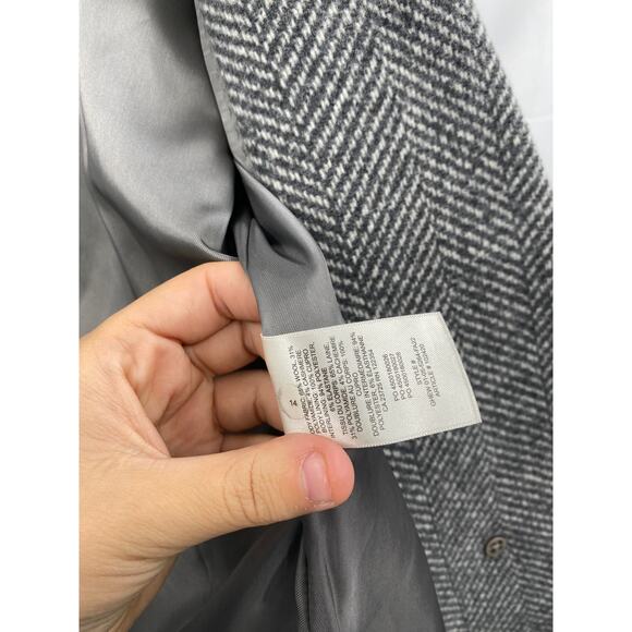 Babaton L The Stedman Coat - Soft Wool Cashmere herringbn grey/white - Picture 10 of 14